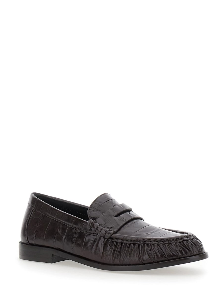 Jeffrey campbell Mocassino Stallone con suola spessa e tacco, in pelle, color nero, donna, view 2
