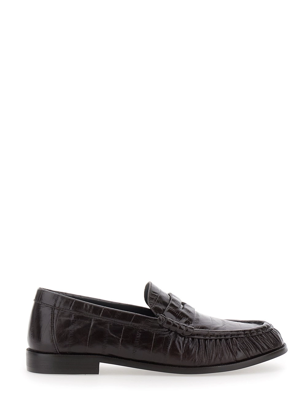 Jeffrey campbell Mocassino Stallone con suola spessa e tacco, in pelle, color nero, donna
