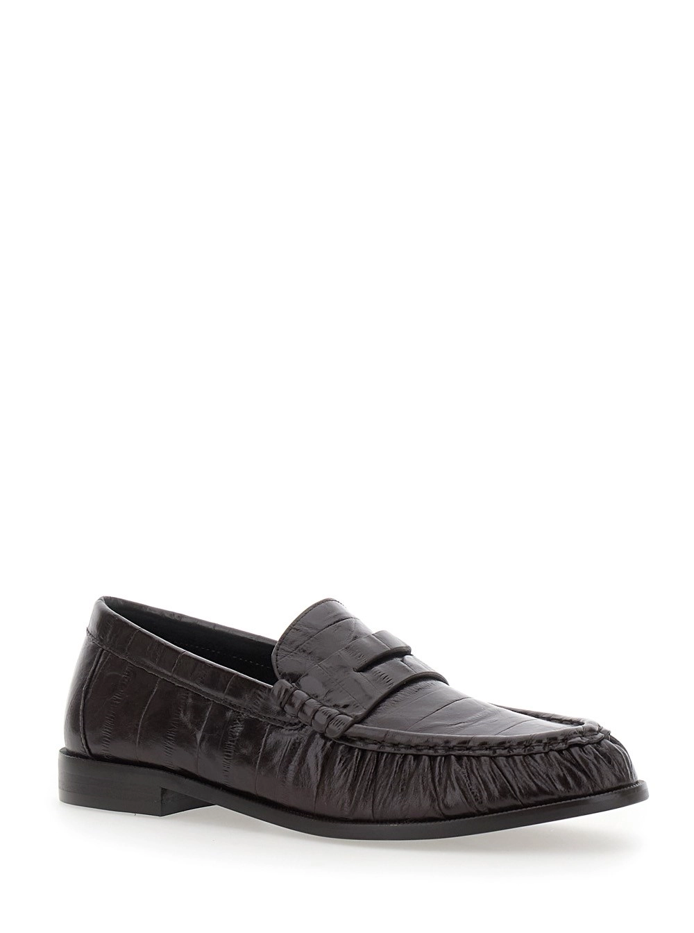 Jeffrey campbell Mocassino Stallone con suola spessa e tacco, in pelle, color nero, donna, view 2