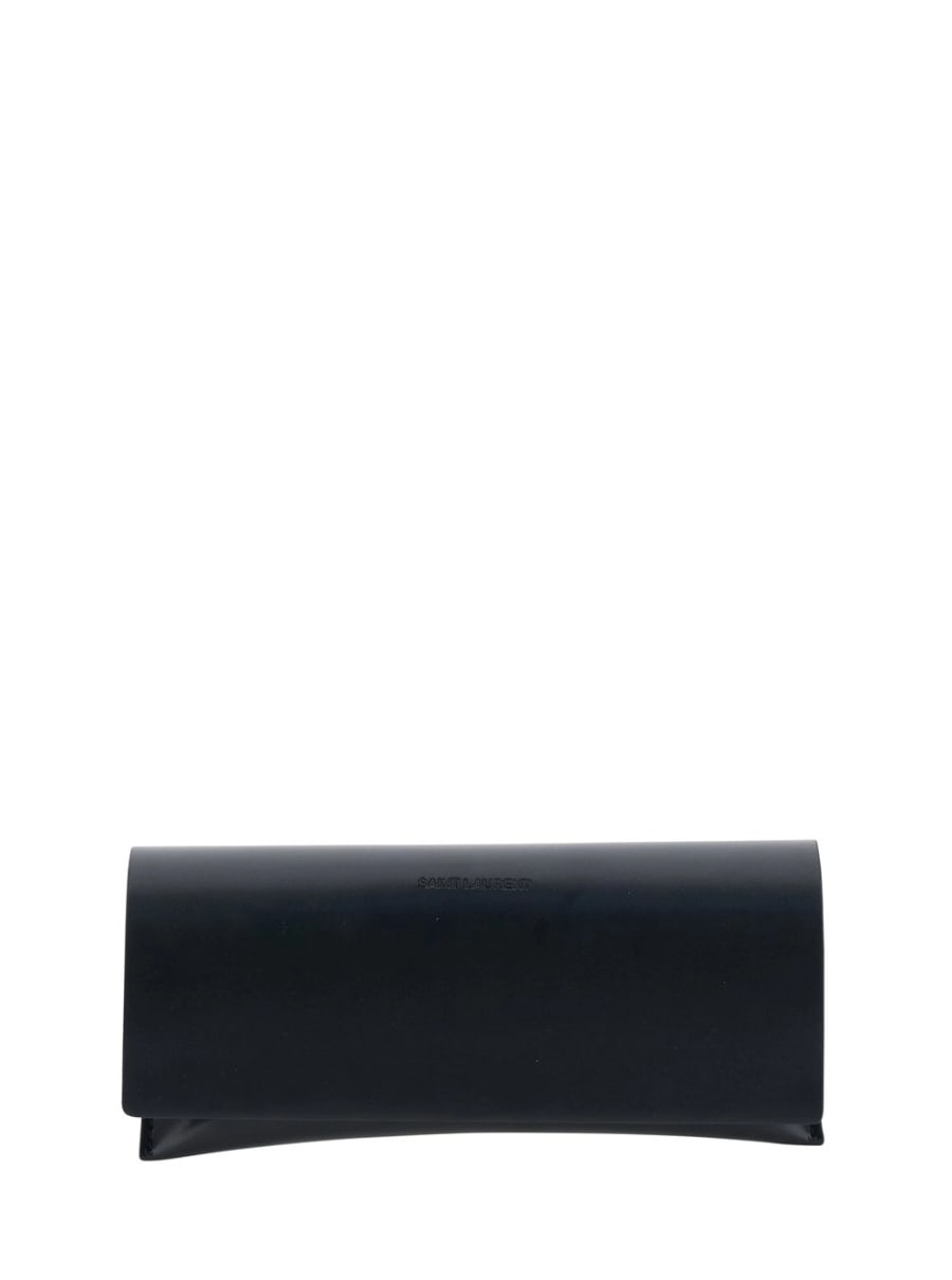 Saint Laurent occhiali da sole 'SL M161' ovali con montatura in acetato marroni donna, view 4