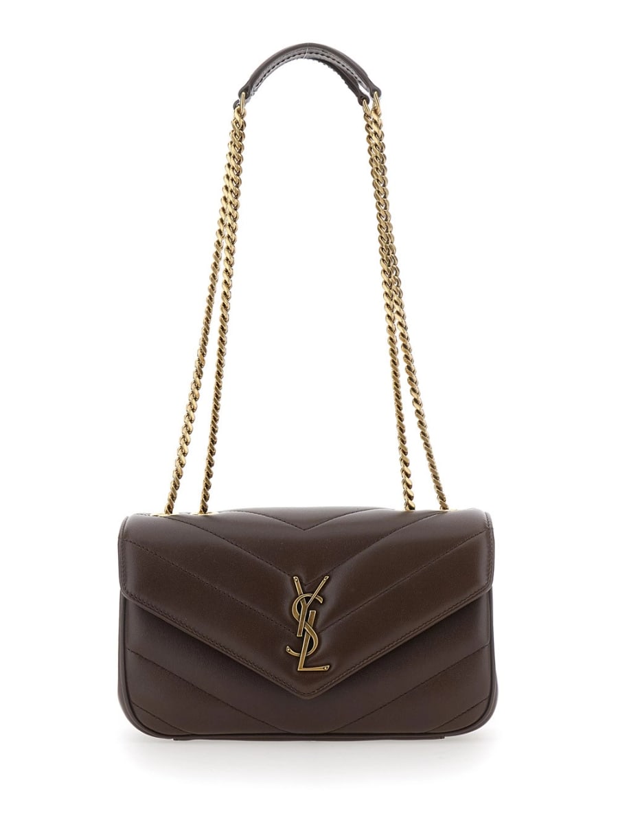 Saint Laurent SMALL LOULOU CHAIN BAG 7 DAYTONA LAMB MATELASSE