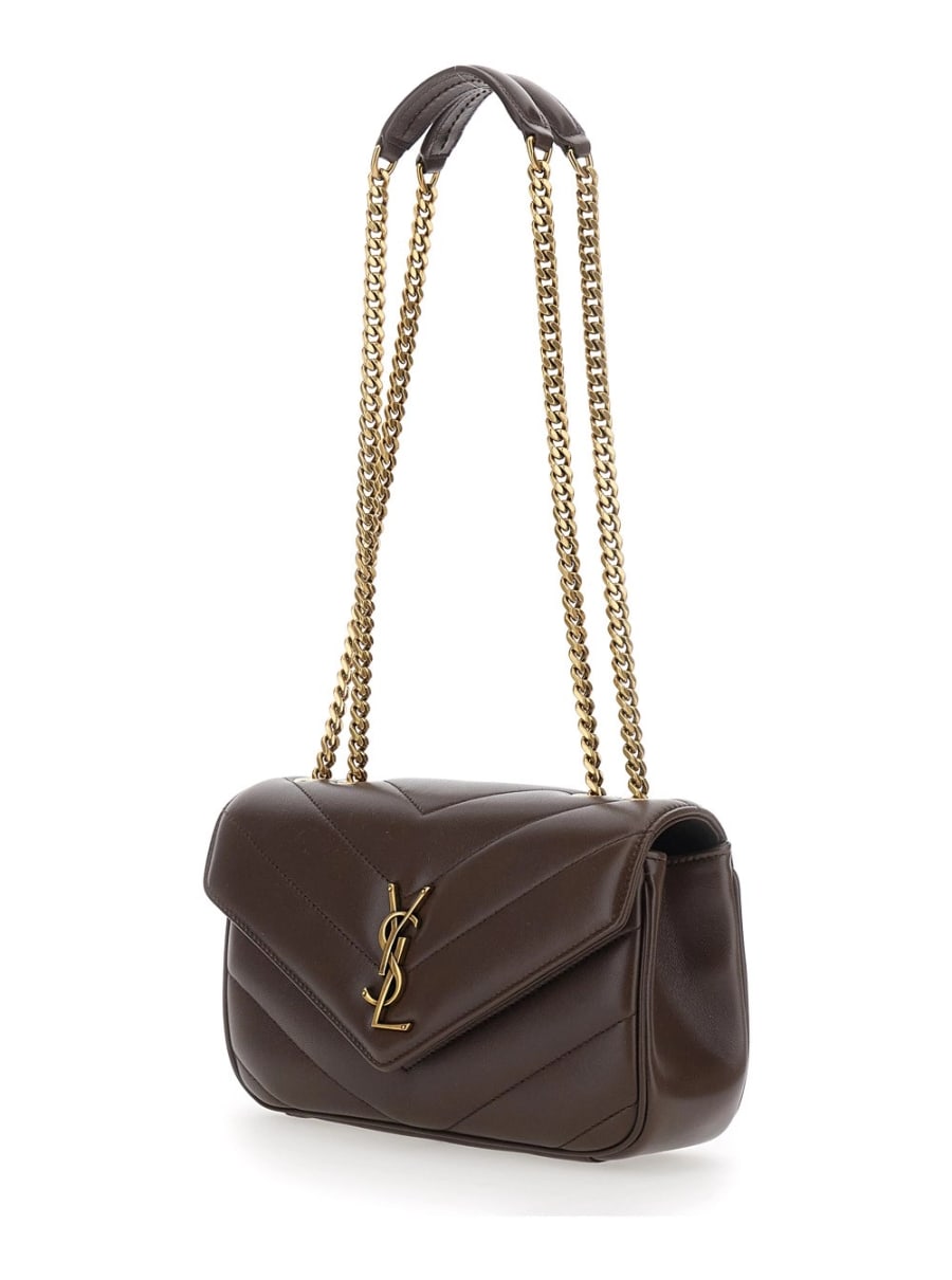 Saint Laurent SMALL LOULOU CHAIN BAG 7 DAYTONA LAMB MATELASSE, view 2
