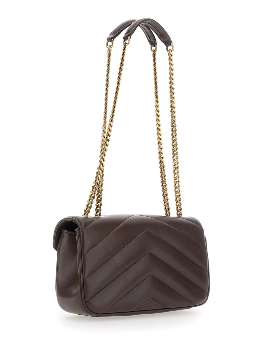 Saint Laurent SMALL LOULOU CHAIN BAG 7 DAYTONA LAMB MATELASSE, view 3