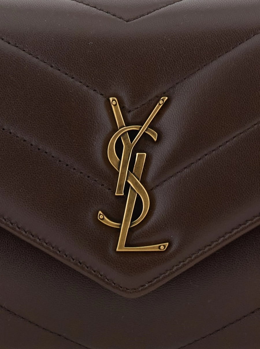 Saint Laurent SMALL LOULOU CHAIN BAG 7 DAYTONA LAMB MATELASSE, view 5
