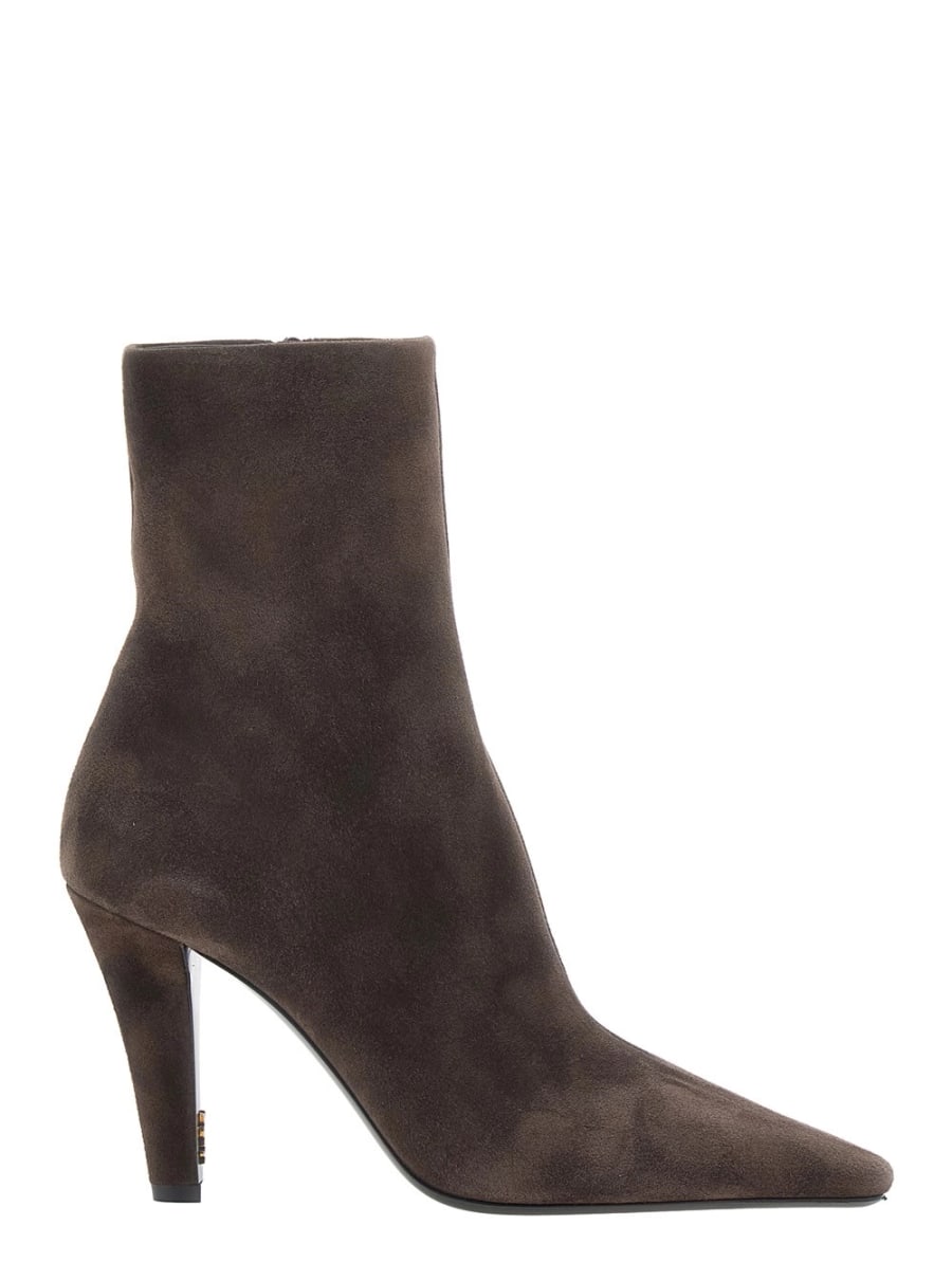 Saint Laurent JILL 95 BOOTIES VELVET