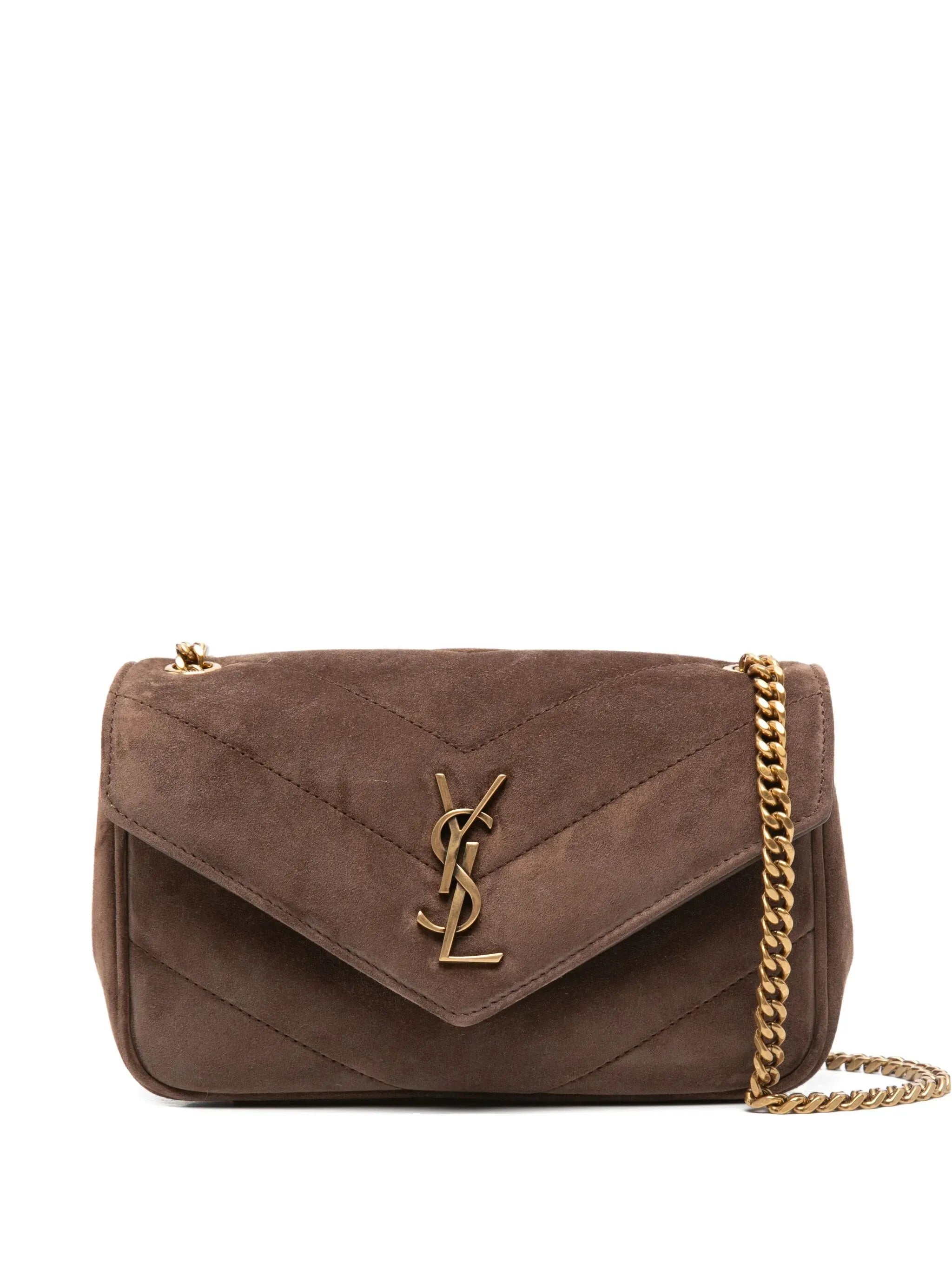 Saint Laurent Saint Laurent Mini Loulou Logo-patch Cross Body Bag
