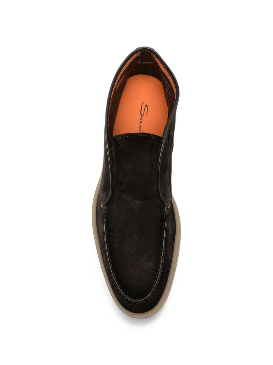 Santoni Santoni Suede Slip-on Desert Boots, view 4