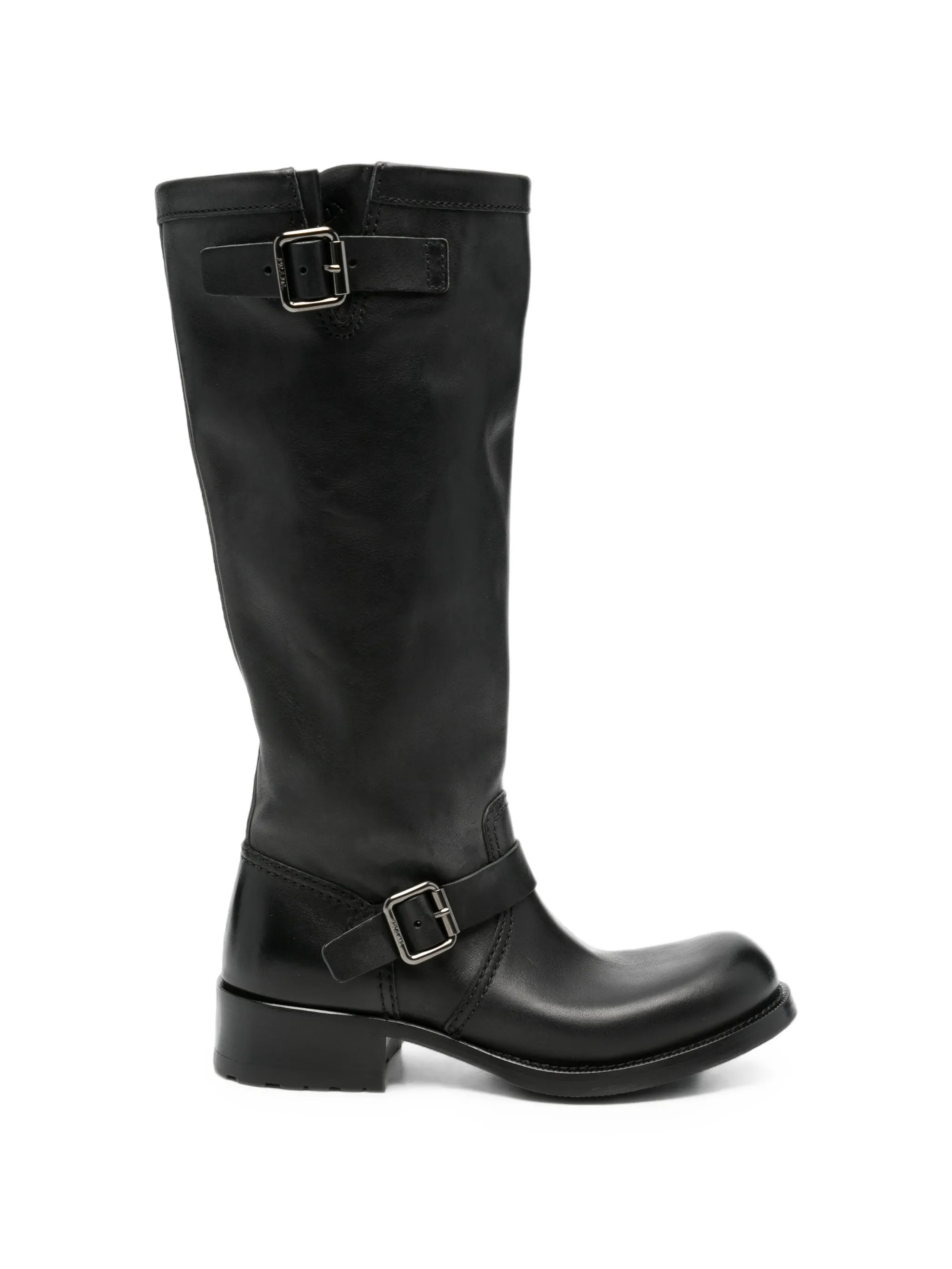 Prada Prada Buckle-detail Knee-high Boots