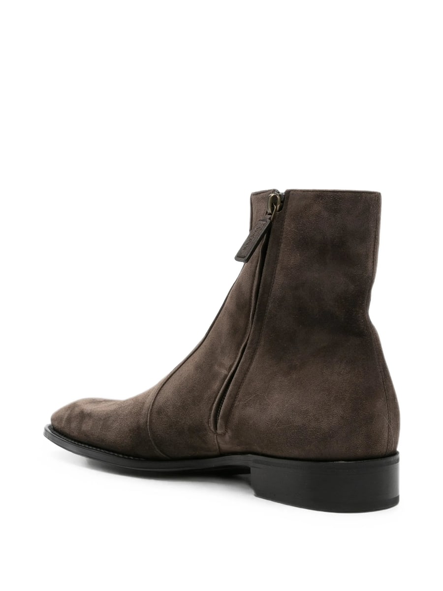 Saint Laurent Saint Laurent Suede Side-zip Desert Boots, view 2