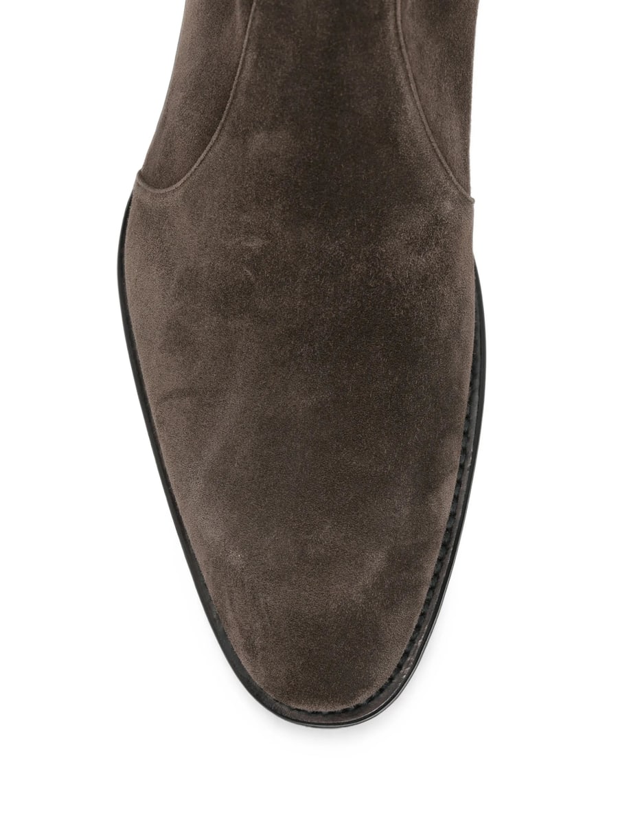 Saint Laurent Saint Laurent Suede Side-zip Desert Boots, view 3