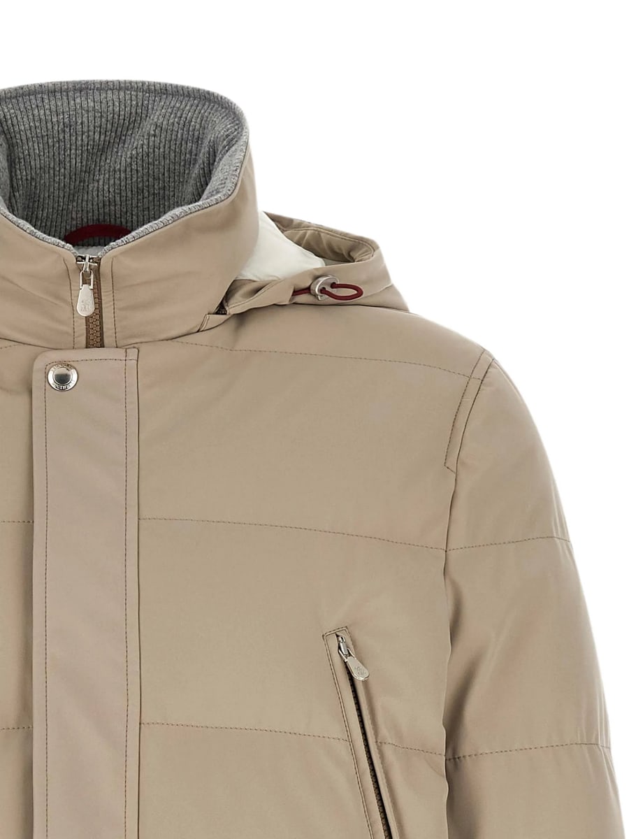 Brunello Cucinelli Brunello Cucinelli Quilted Hooded Parka, view 5