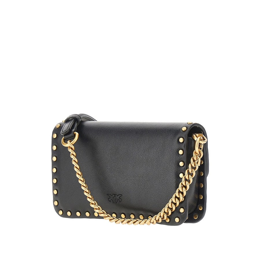 Pinko Borsa Baby Love Bag One Slouchy in pelle, view 2