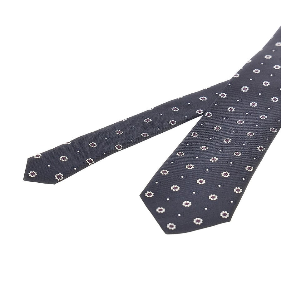 Saint Laurent Cravatta in jacquard di seta, view 3