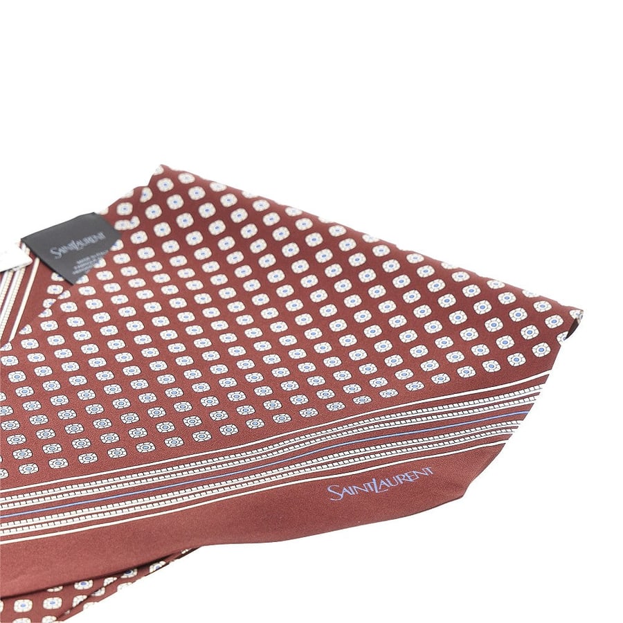 Saint Laurent Foulard in twill di seta, view 3