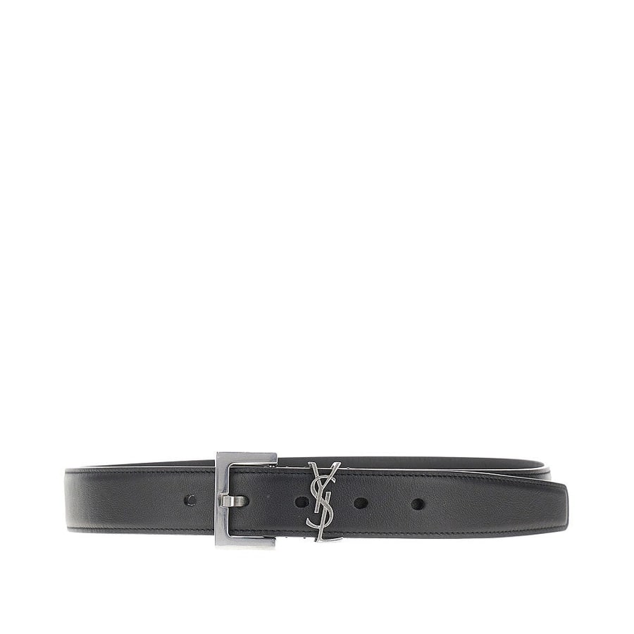 Saint Laurent Cintura in pelle con dettaglio YSL