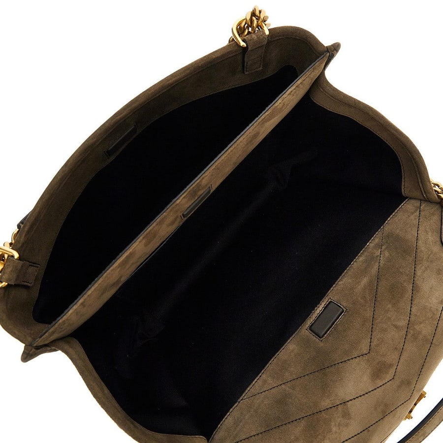 Saint Laurent Borsa 'Niki Tripouch' in pelle scamosciata, view 3