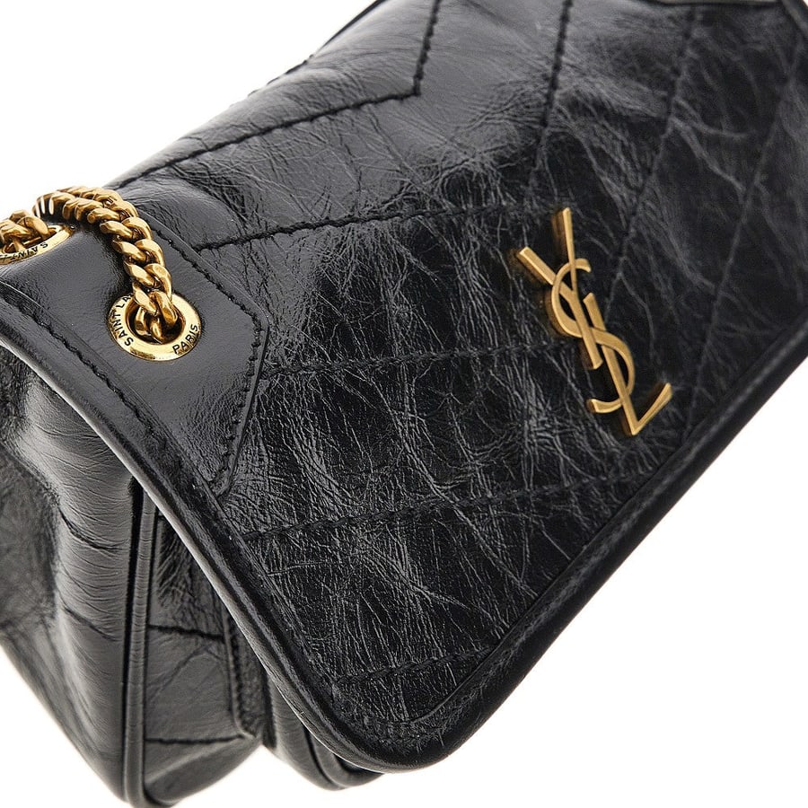 Saint Laurent Borsa 'Niki' mini in pelle vintage, view 4