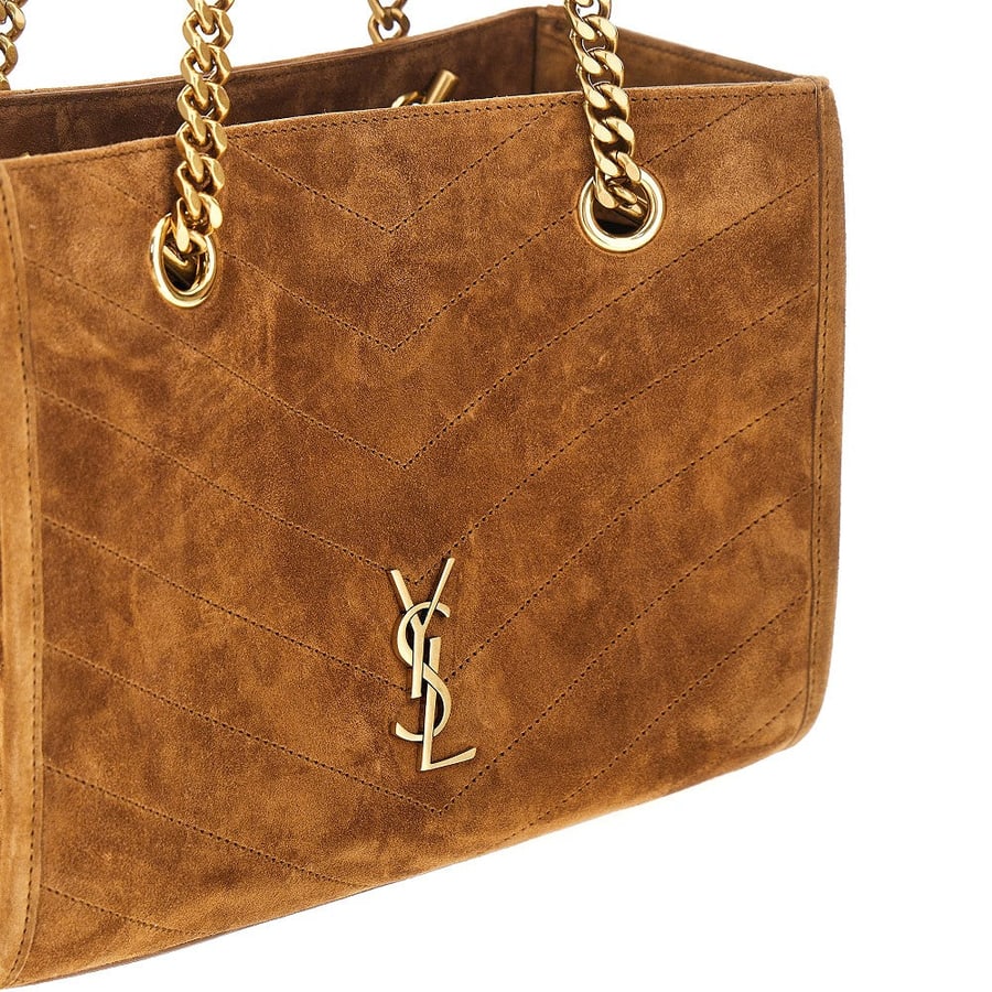 Saint Laurent Borsa shopping 'Niki' piccola in suede, view 4