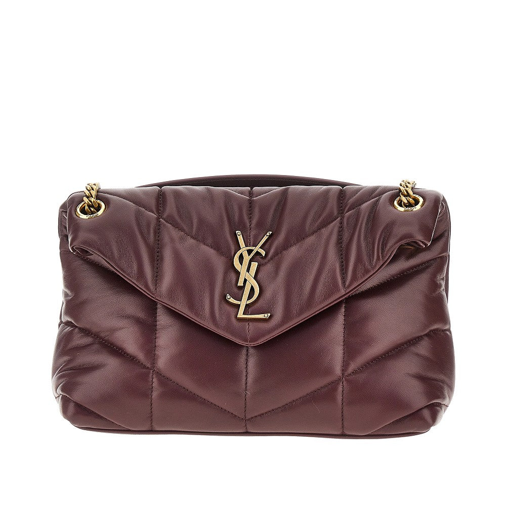 Saint Laurent Borsa 'Loulou Puffer' piccola in pelle