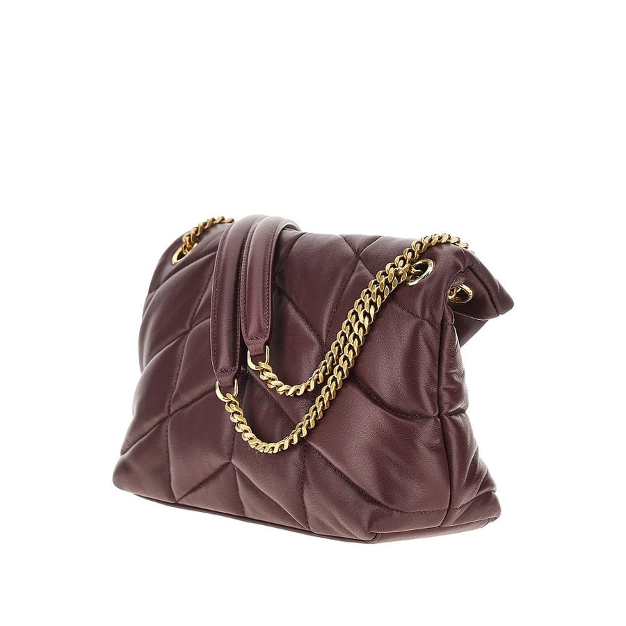Saint Laurent Borsa 'Loulou Puffer' piccola in pelle, view 2