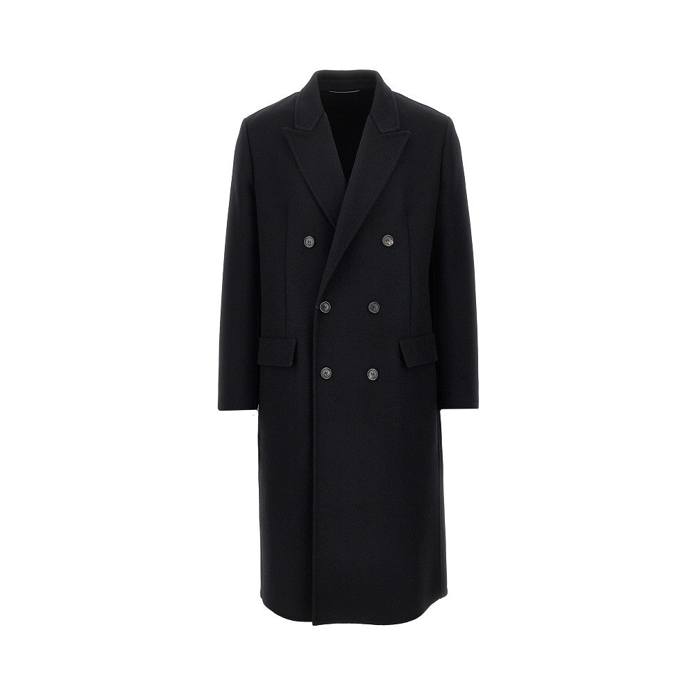 Saint Laurent Cappotto in feltro di lana double