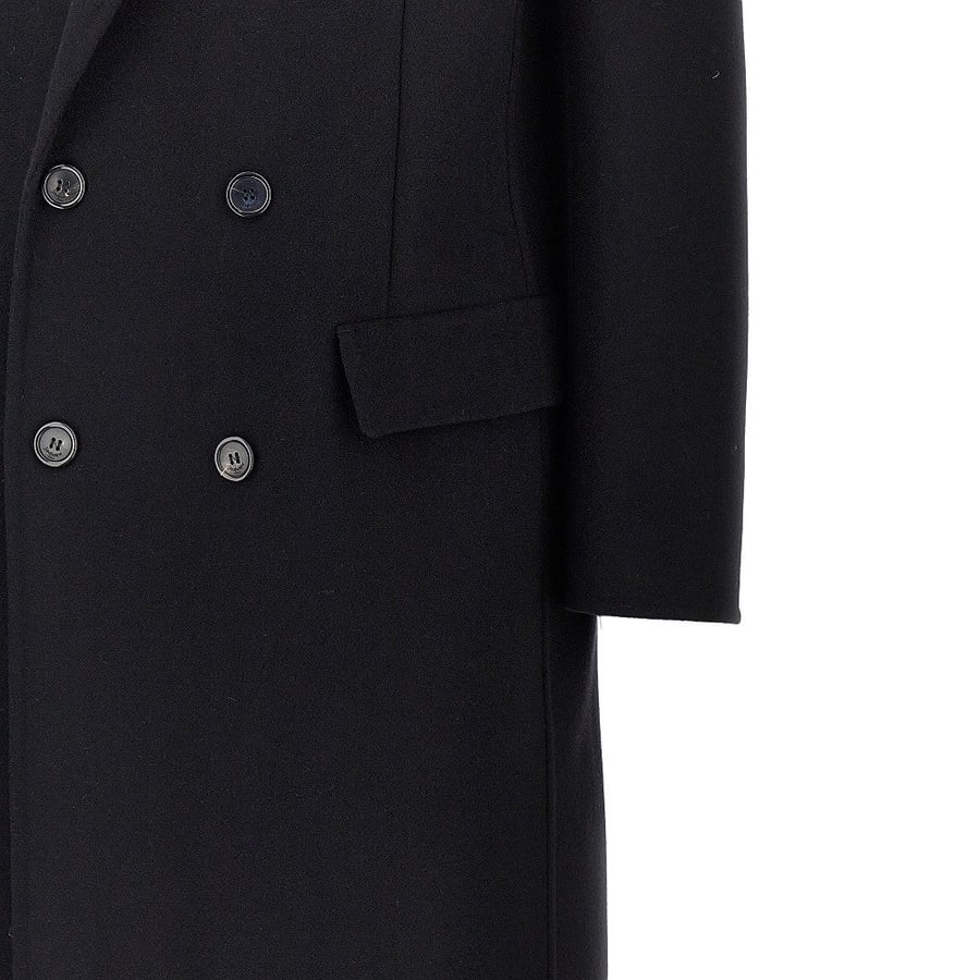 Saint Laurent Cappotto in feltro di lana double, view 2