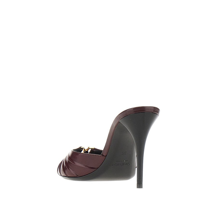 Saint Laurent Mules 'Babylone' in pelle, view 3