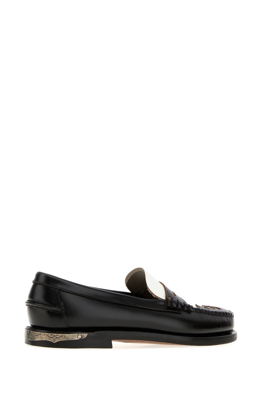 SEBAGO Mocassini Dan Scarabeo in pelle nera, view 3