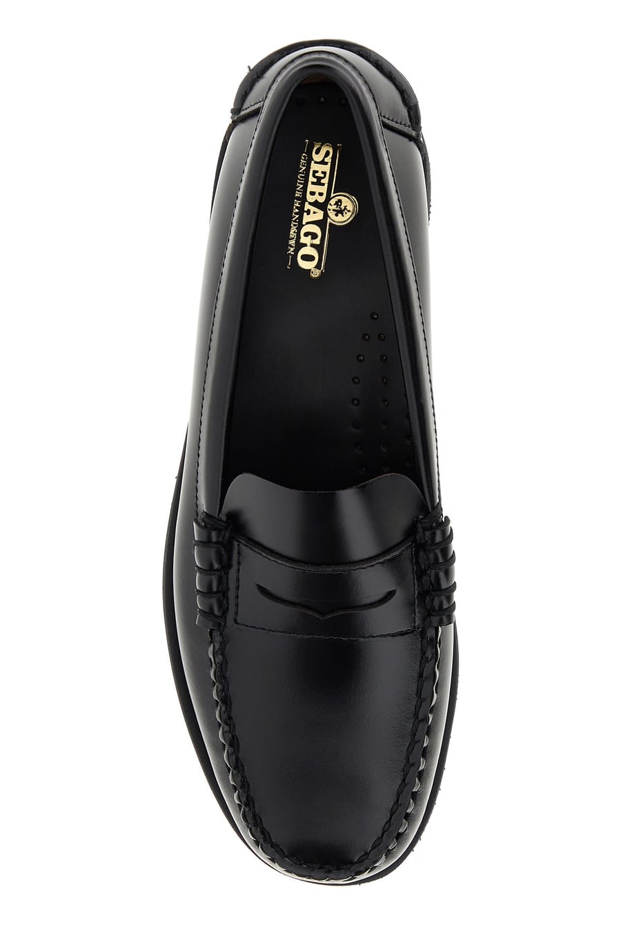 SEBAGO Mocassini Dan Po in pelle nera, view 4