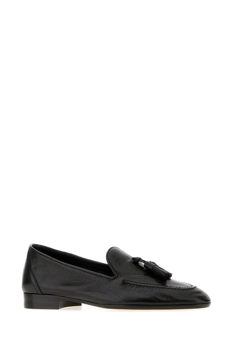 The Row Mocassini Caden in pelle nera, view 2