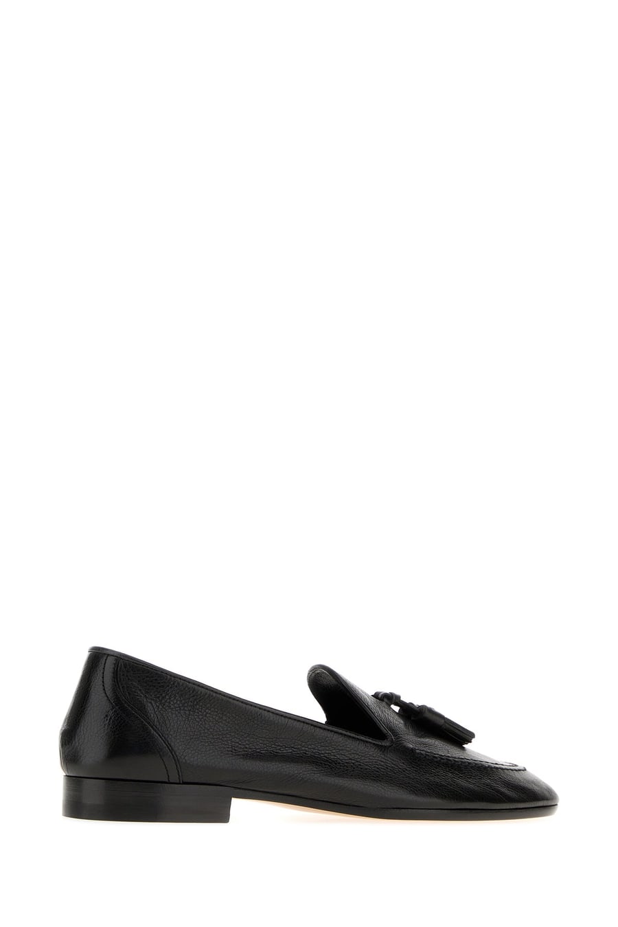 The Row Mocassini Caden in pelle nera, view 3
