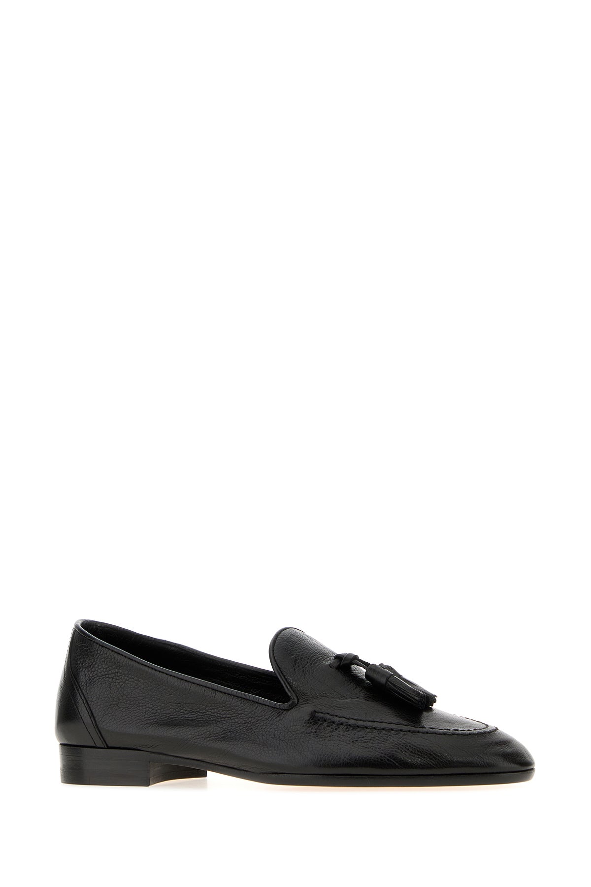 The Row Mocassini Caden in pelle nera, view 2
