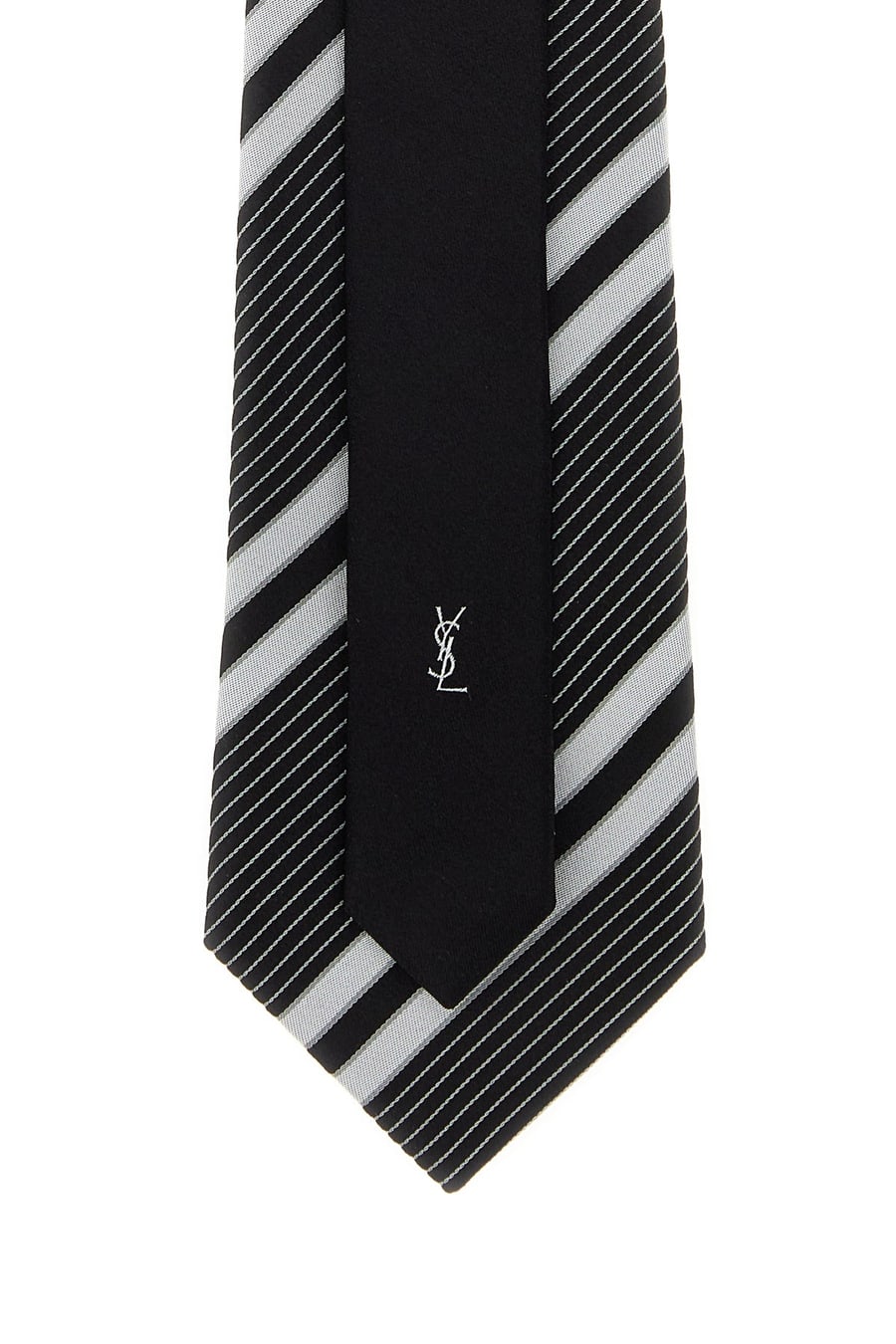 Saint Laurent Cravatta in jacquard ricamato, view 3