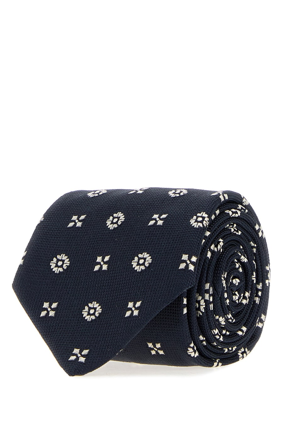 Saint Laurent Cravatta in jacquard ricamato