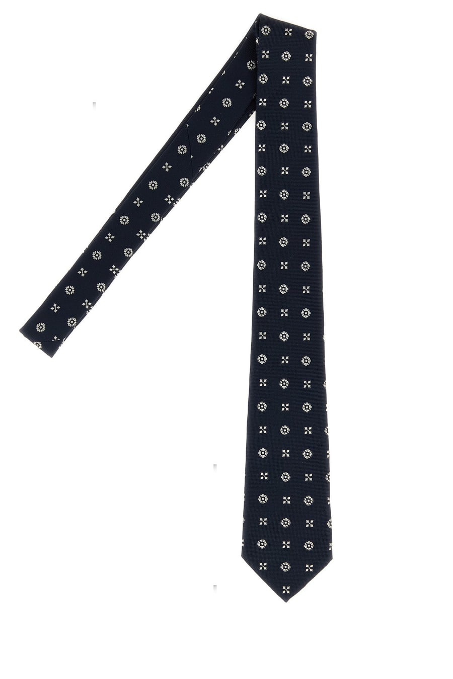 Saint Laurent Cravatta in jacquard ricamato, view 2