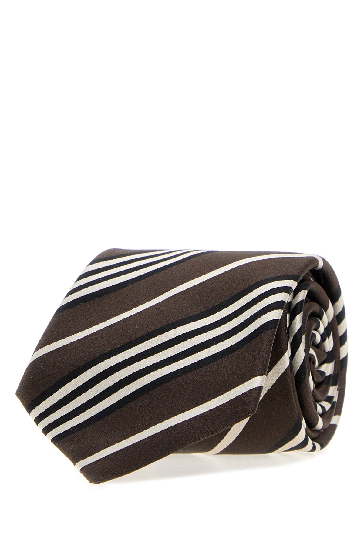 Saint Laurent Cravatta in seta ricamata