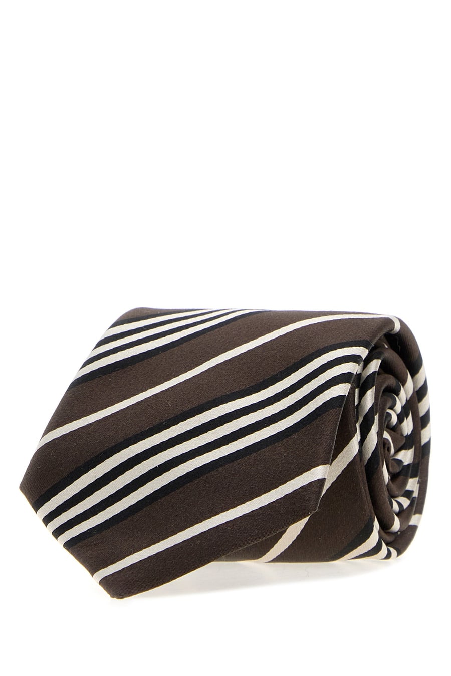 Saint Laurent Cravatta in seta ricamata