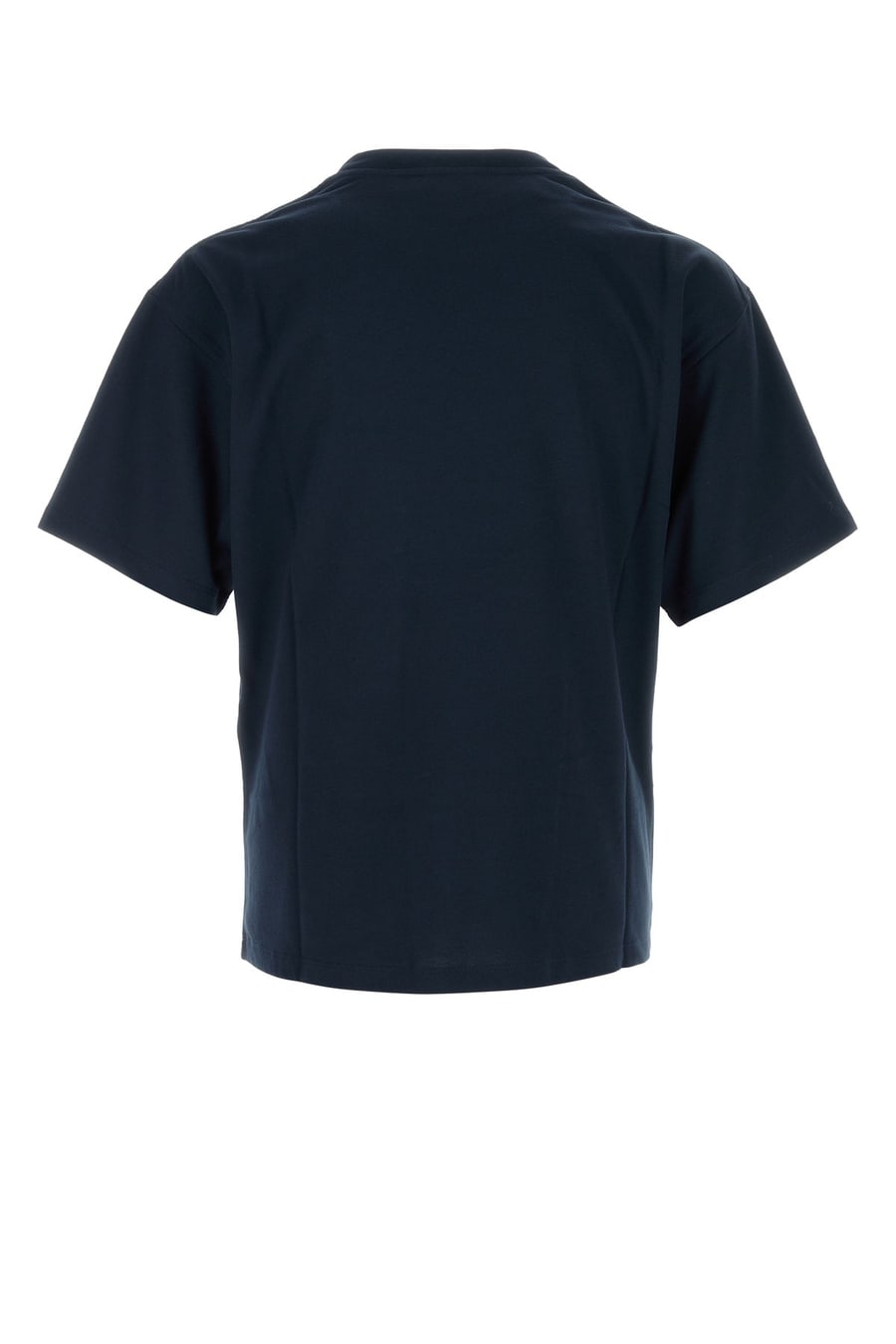 Saint Laurent T-shirt blu navy in cotone e modal, view 2