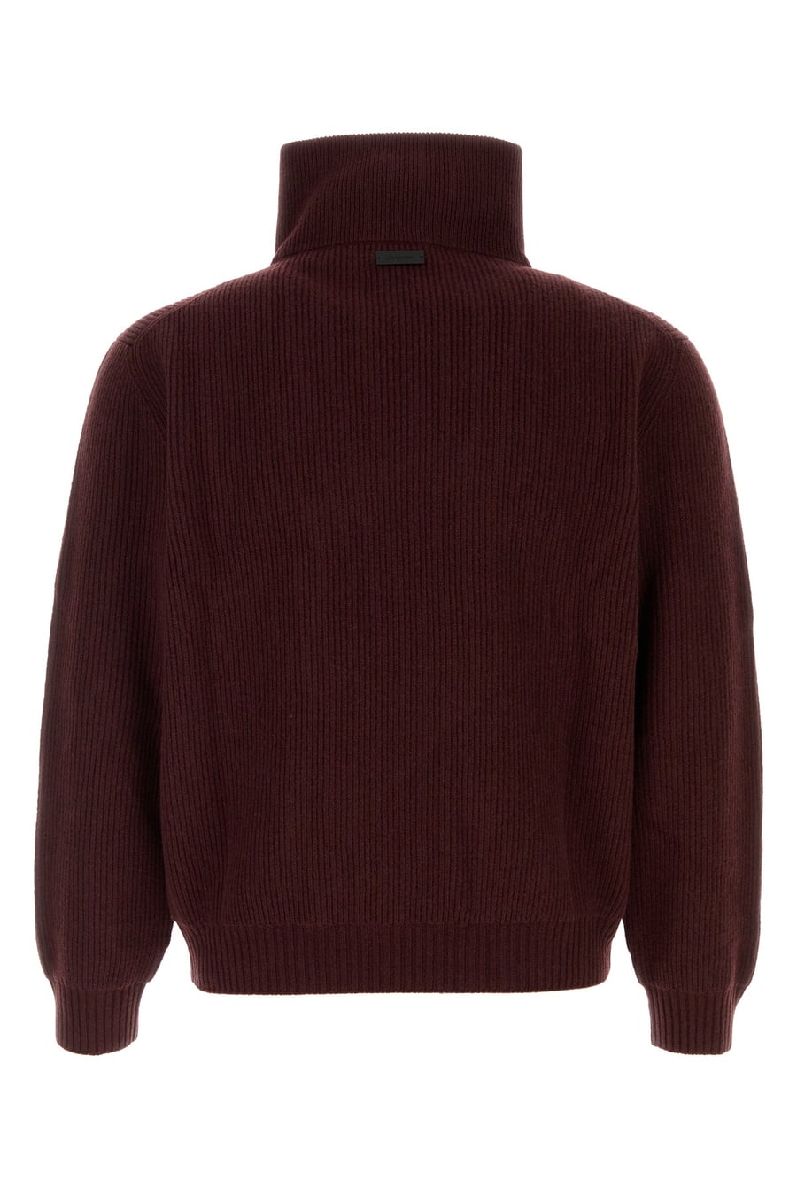 Saint Laurent Maglione in lana bordeaux, view 2