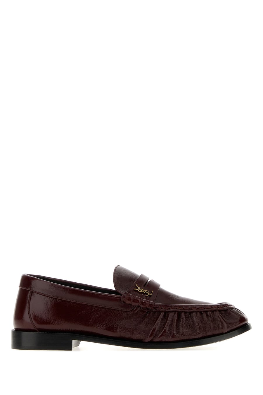 Saint Laurent Mocassini Le Loafers in pelle bordeaux