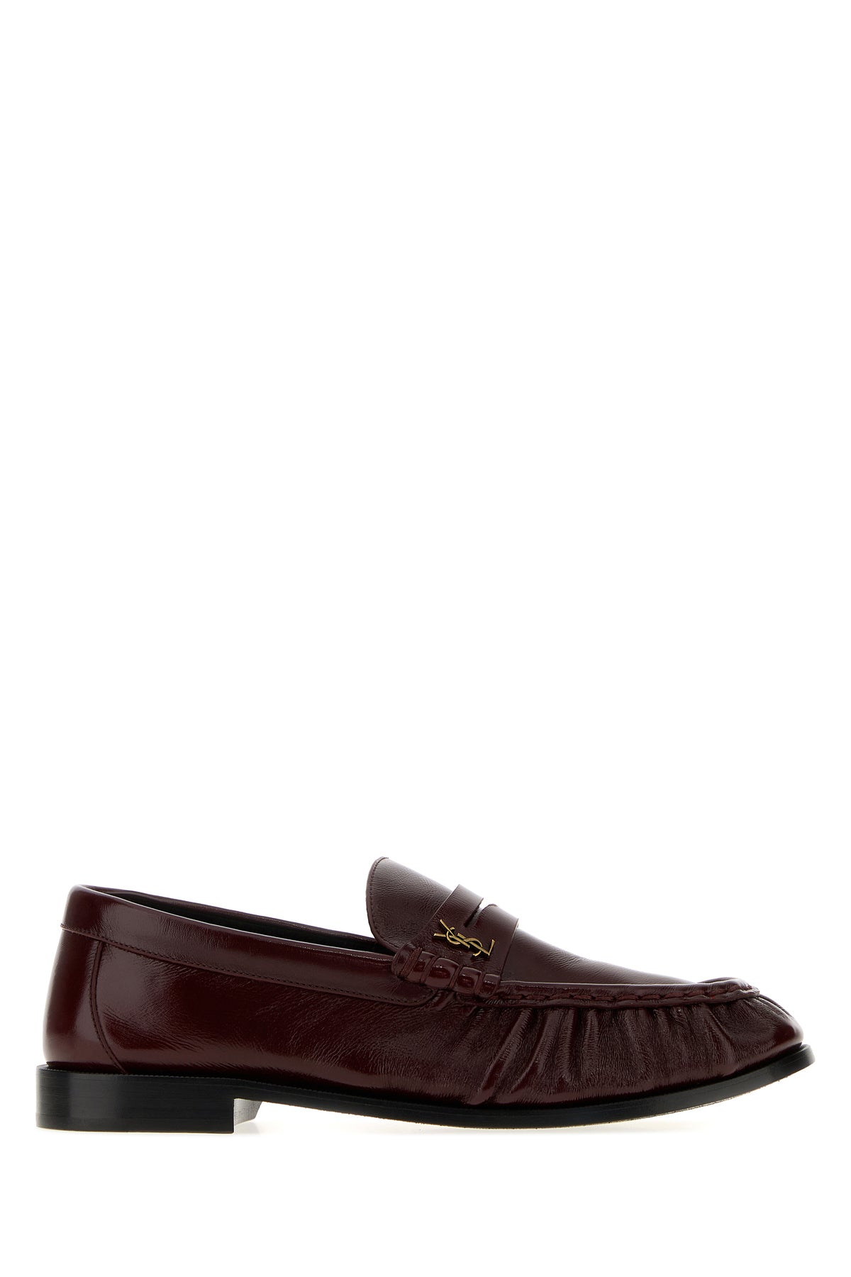 Saint Laurent Mocassini Le Loafers in pelle bordeaux