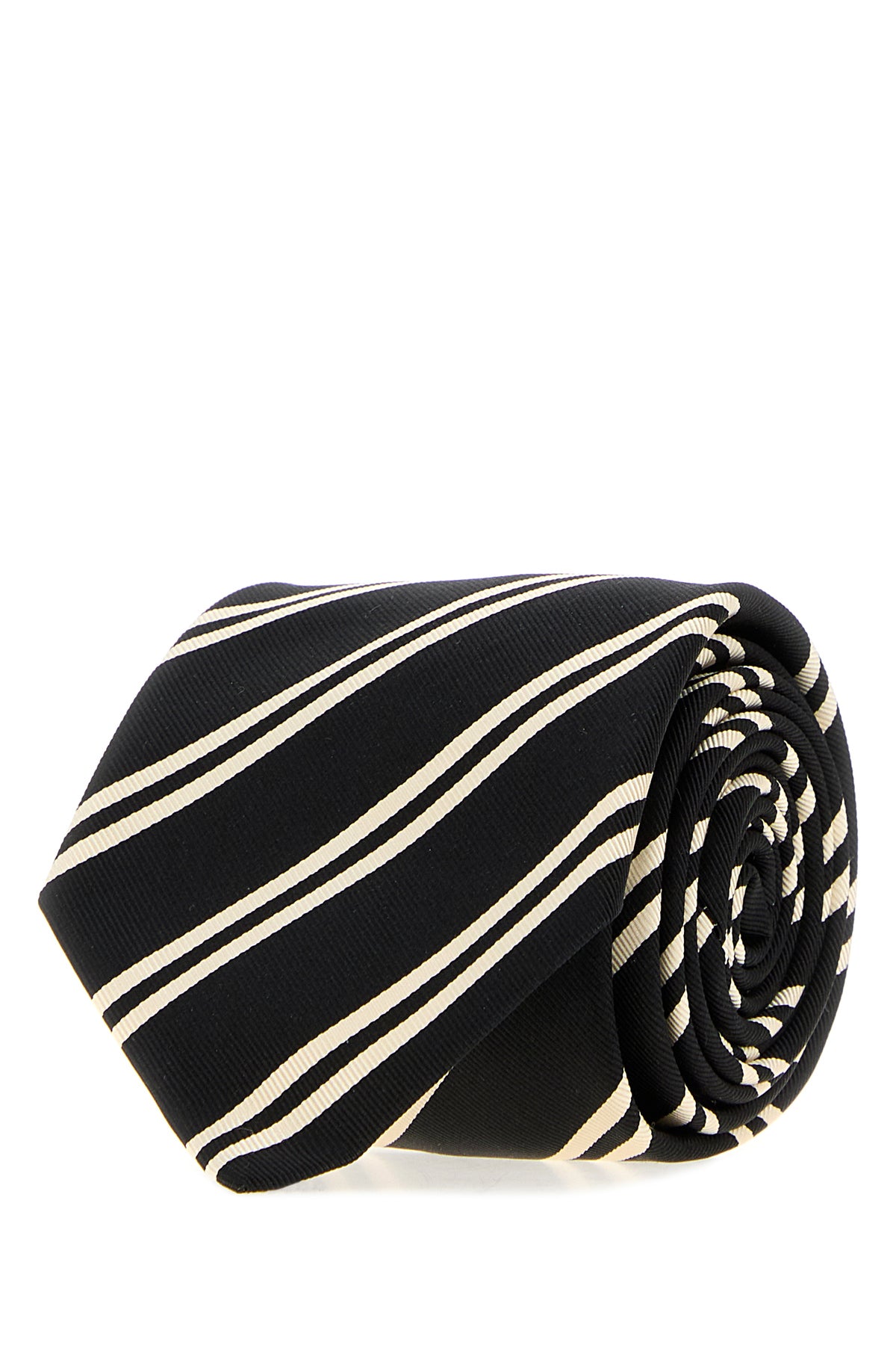 Saint Laurent Cravatta in jacquard ricamato