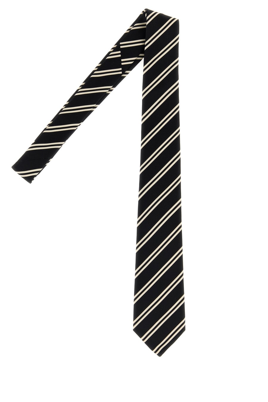 Saint Laurent Cravatta in jacquard ricamato, view 2