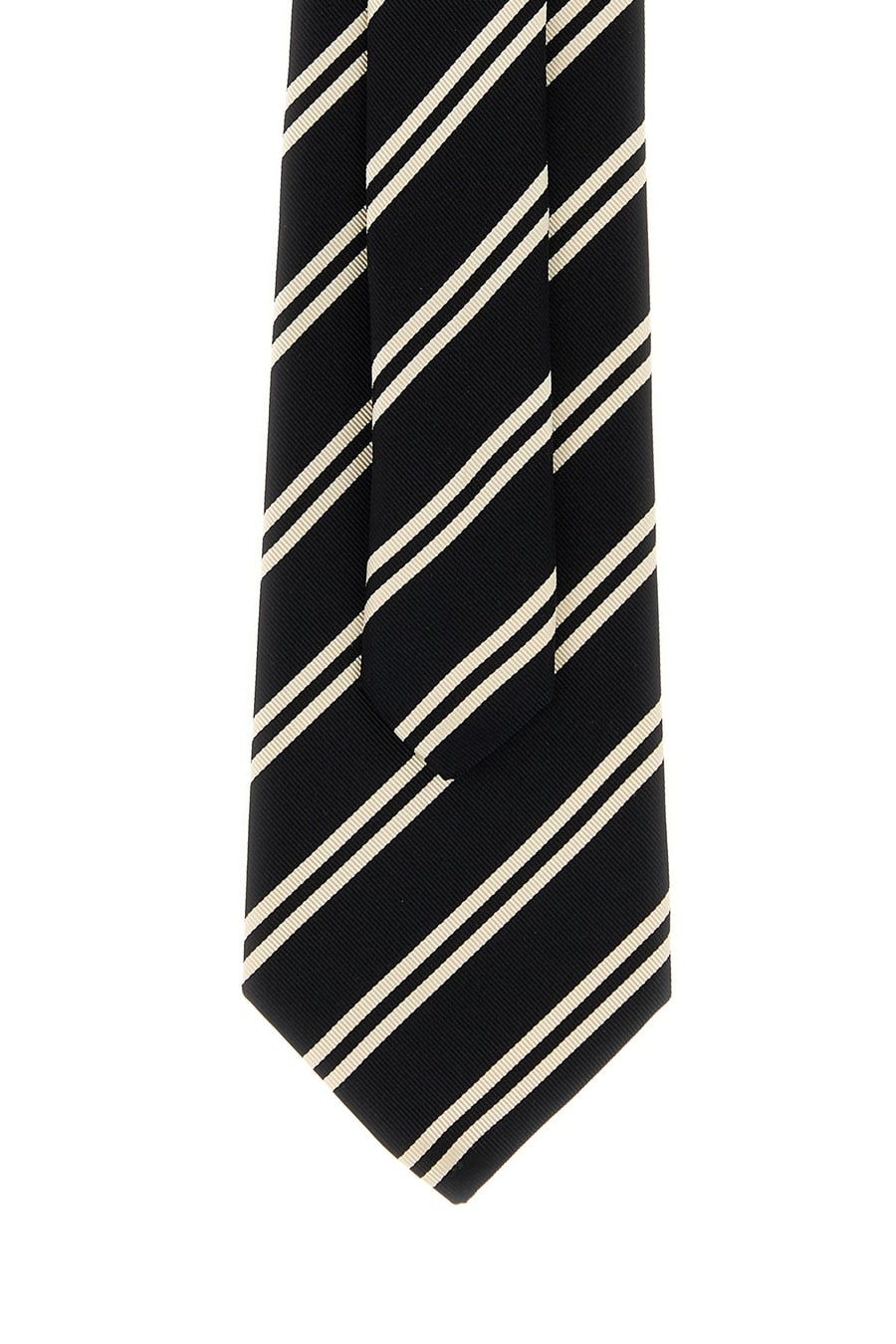 Saint Laurent Cravatta in jacquard ricamato, view 3