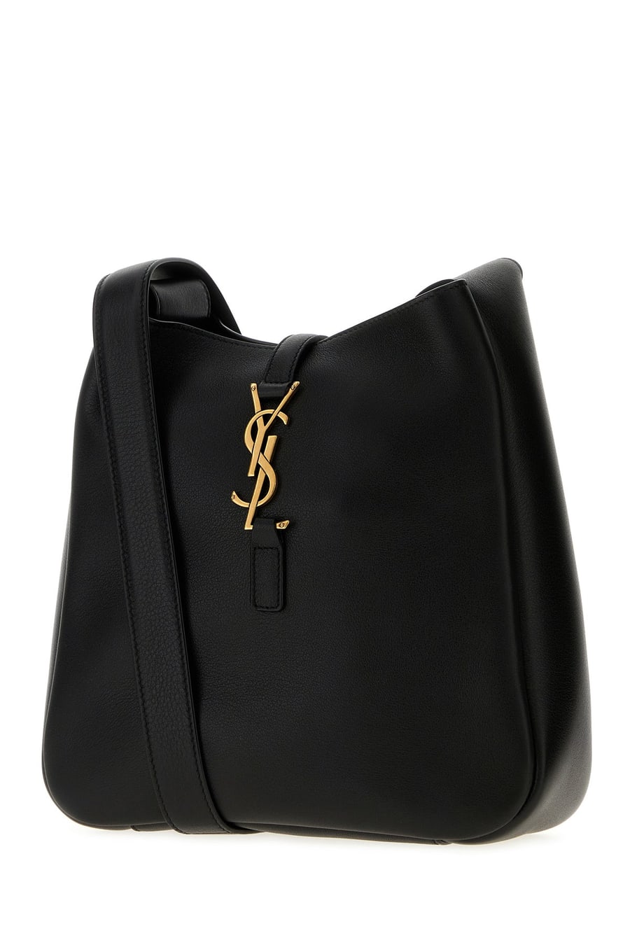Saint Laurent Borsa a tracolla Le 5 À 7 in pelle nera, view 2