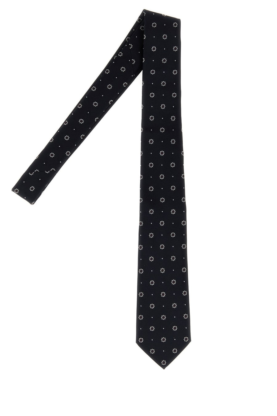 Saint Laurent Cravatta in jacquard ricamato, view 2
