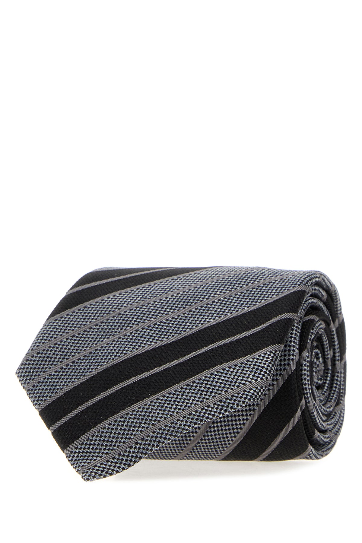 Saint Laurent Cravatta in jacquard ricamato