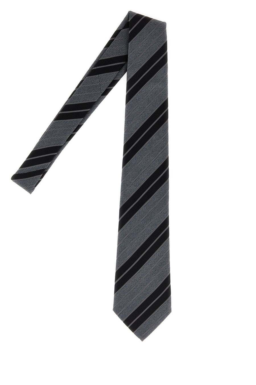 Saint Laurent Cravatta in jacquard ricamato, view 2