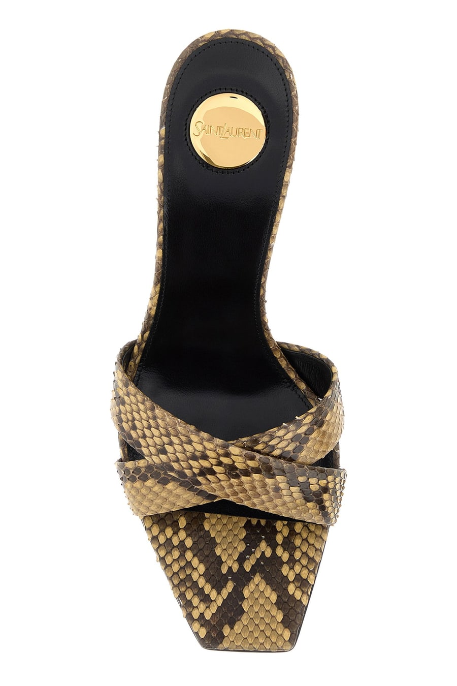 Saint Laurent Sabot Opyum 85 in pelle stampata, view 4