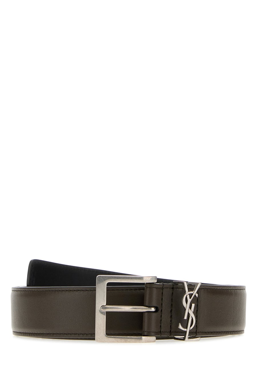 Saint Laurent Cintura in pelle testa di moro